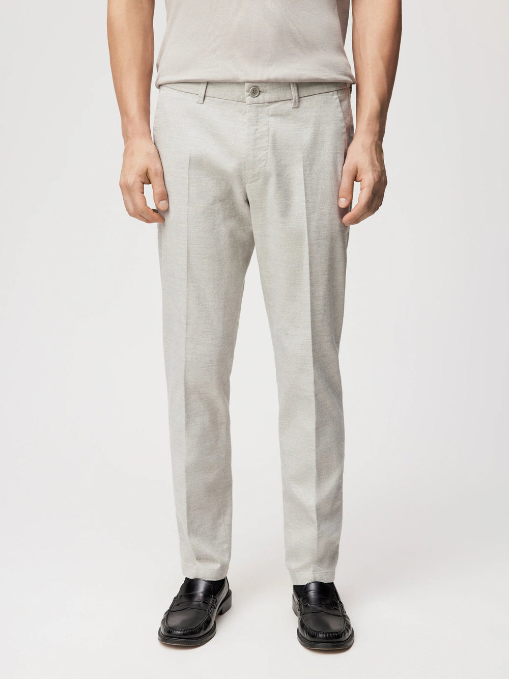DRYKORN - Broek Fago Beigegrijs Broeken Drykorn 
