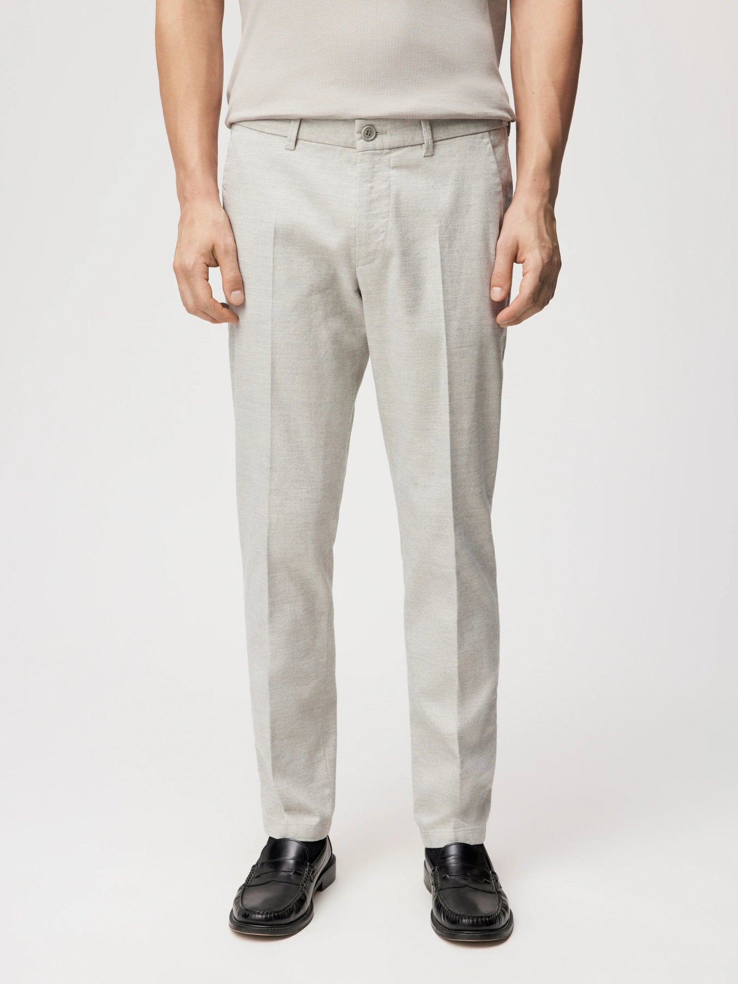 DRYKORN - Broek Fago Beigegrijs Broeken Drykorn 