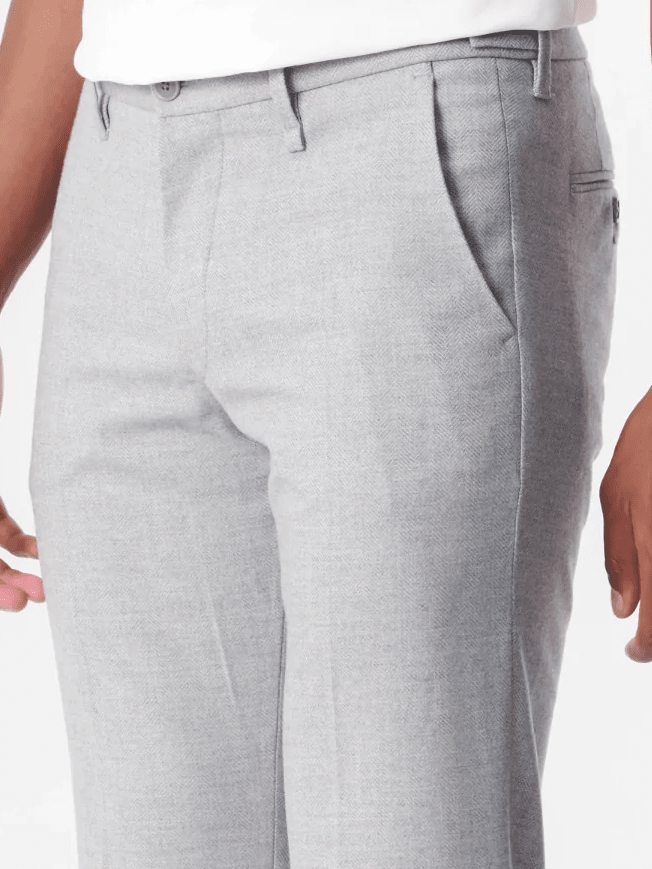 
                  
                    DRYKORN - Broek Fago Visgraat Lichtgrijs Broeken Drykorn 
                  
                