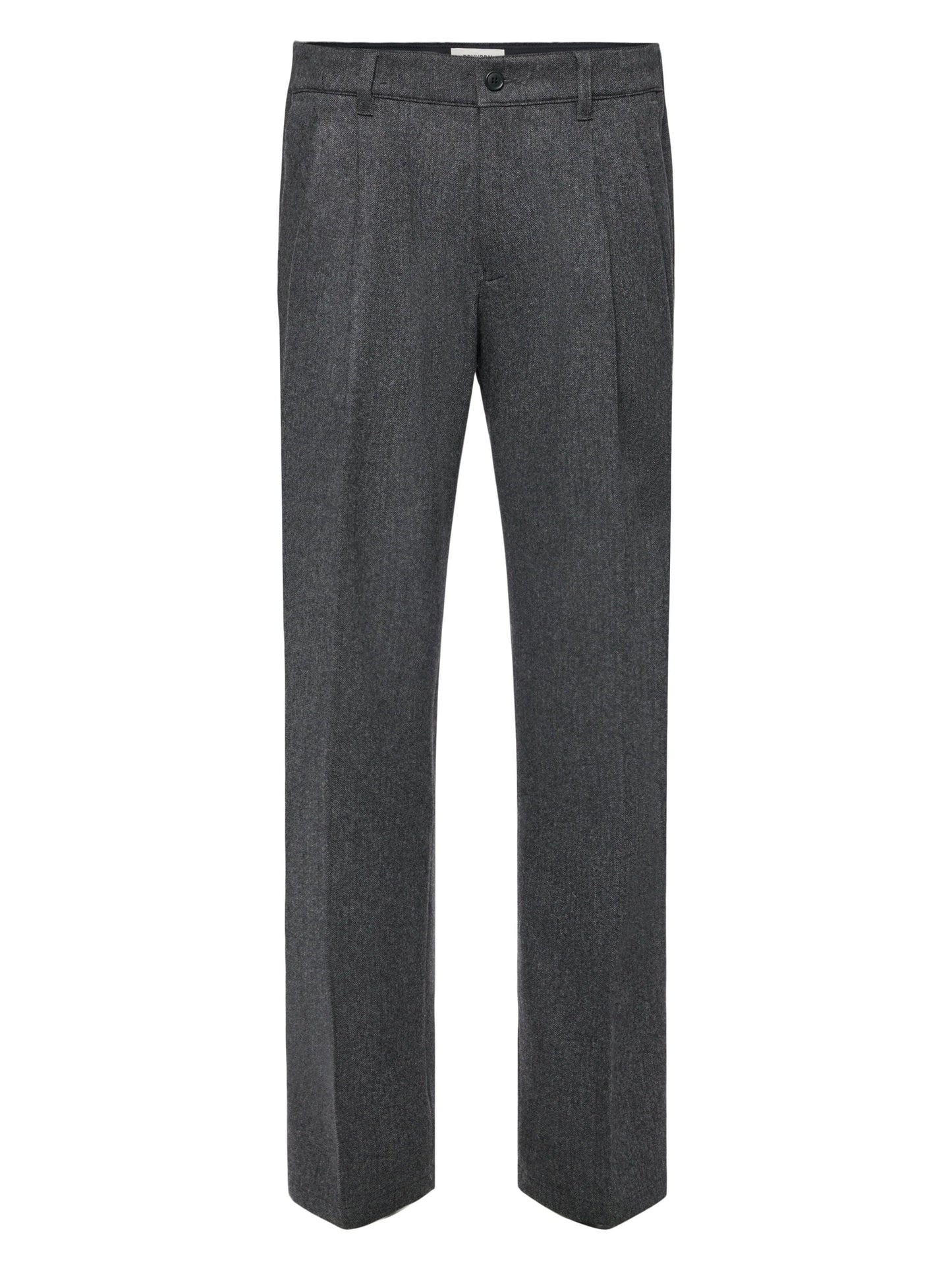 DRYKORN - Broek Leek Relaxed Visgraad Grijsblauw Broeken Drykorn 