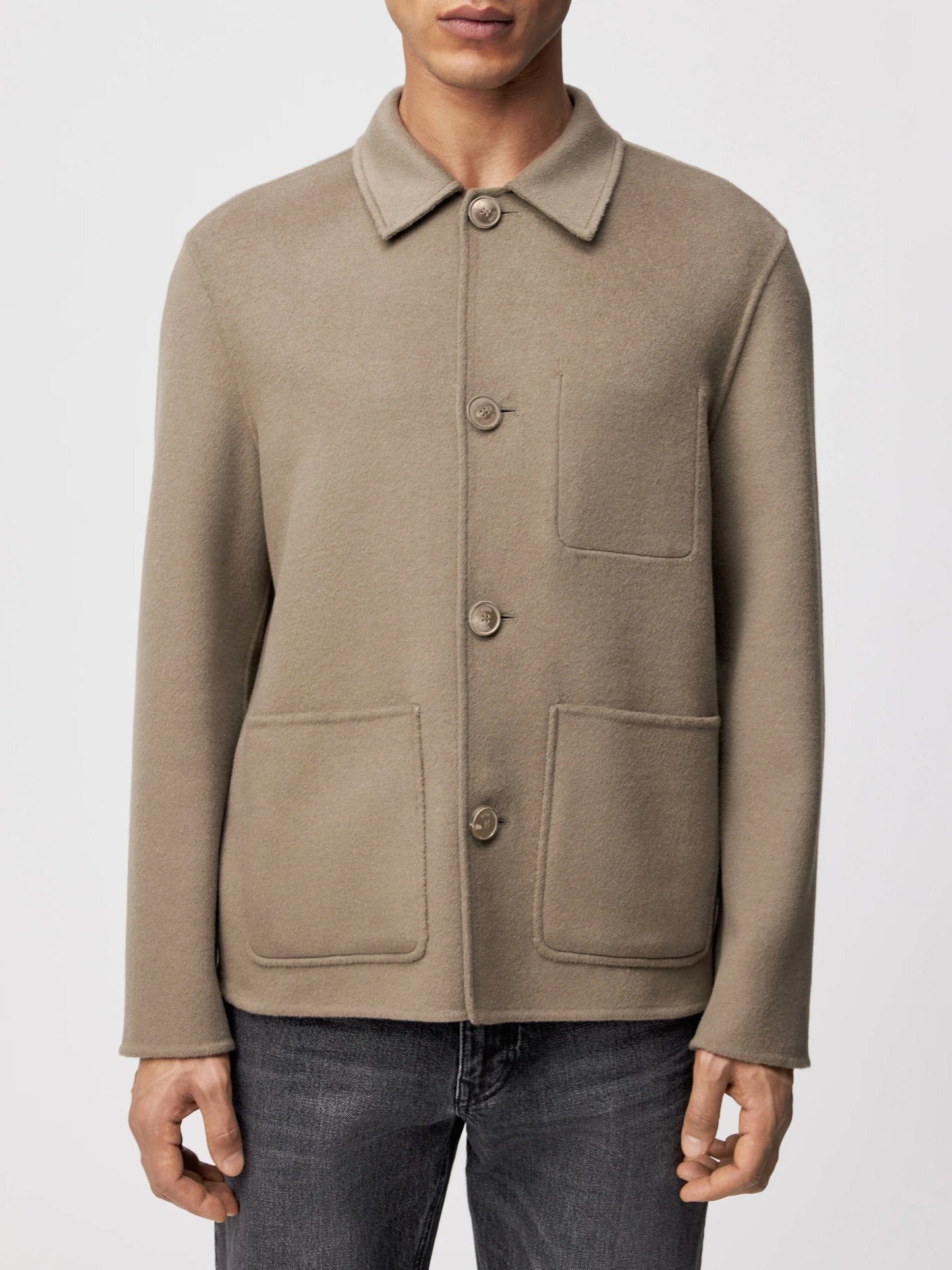 DRYKORN - Jas Makona Dark Beige Jassen Drykorn 