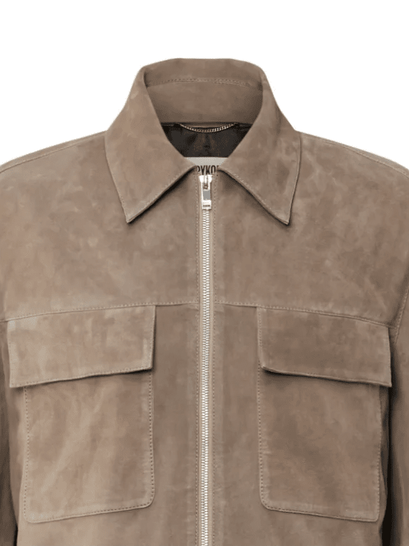 DRYKORN - Jas Suède Kosan Taupe Jassen Drykorn 