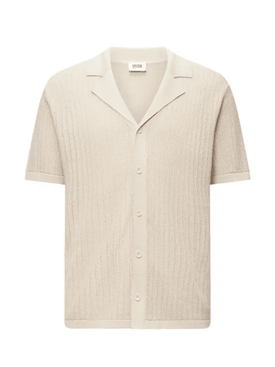DRYKORN - Polo Cardigan Ray Beige Polo's Drykorn 