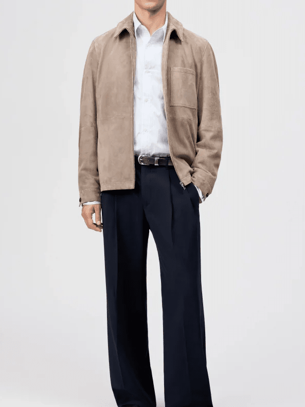 
                  
                    DRYKORN - Suède Leren Jas Beige Jassen Drykorn 
                  
                