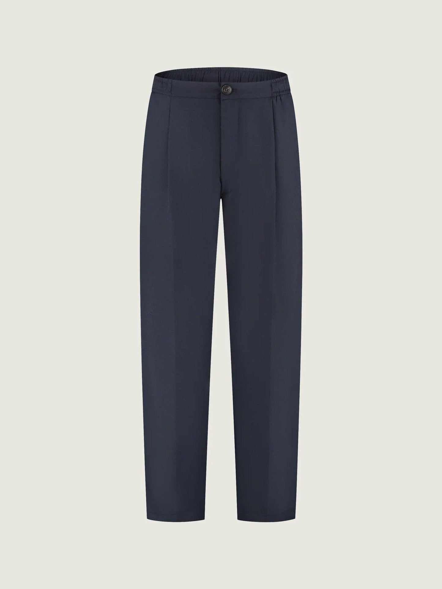 DUQUEZZI - Wool Blend Trousers Navy Broeken Duquezzi 