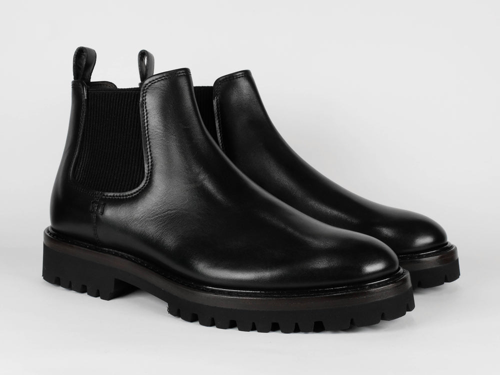 FABIANO RICCI - Chelsea Boot Leer Zwart Schoenen Fabiano Ricci 