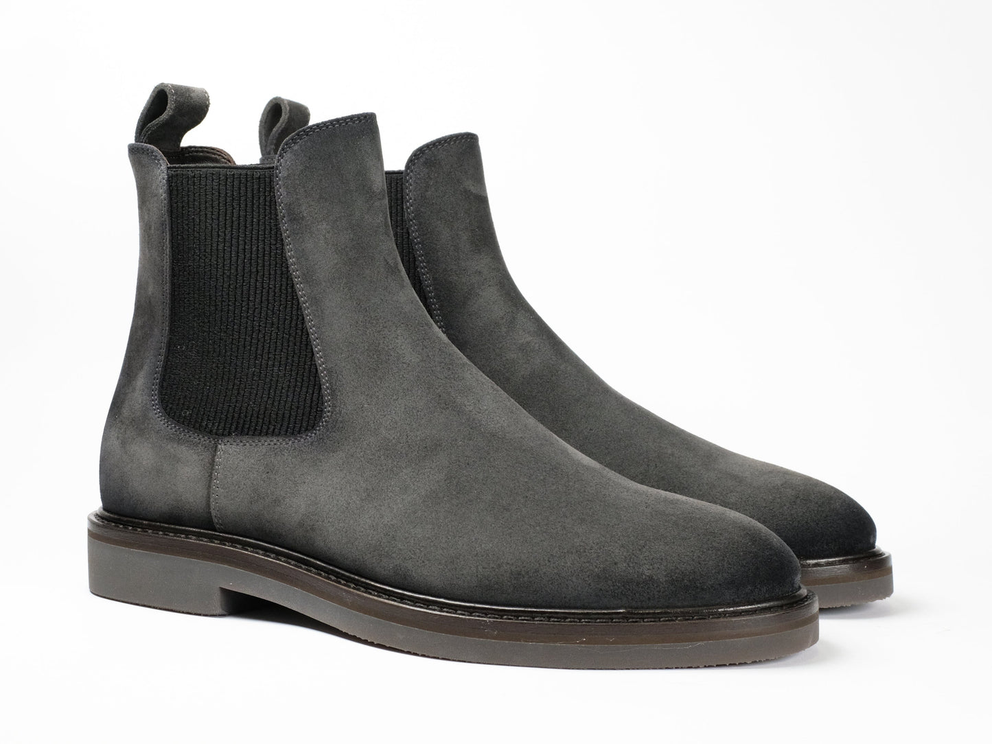 FABIANO RICCI - Chelsea Boot Suède Antraciet Schoenen Fabiano Ricci 