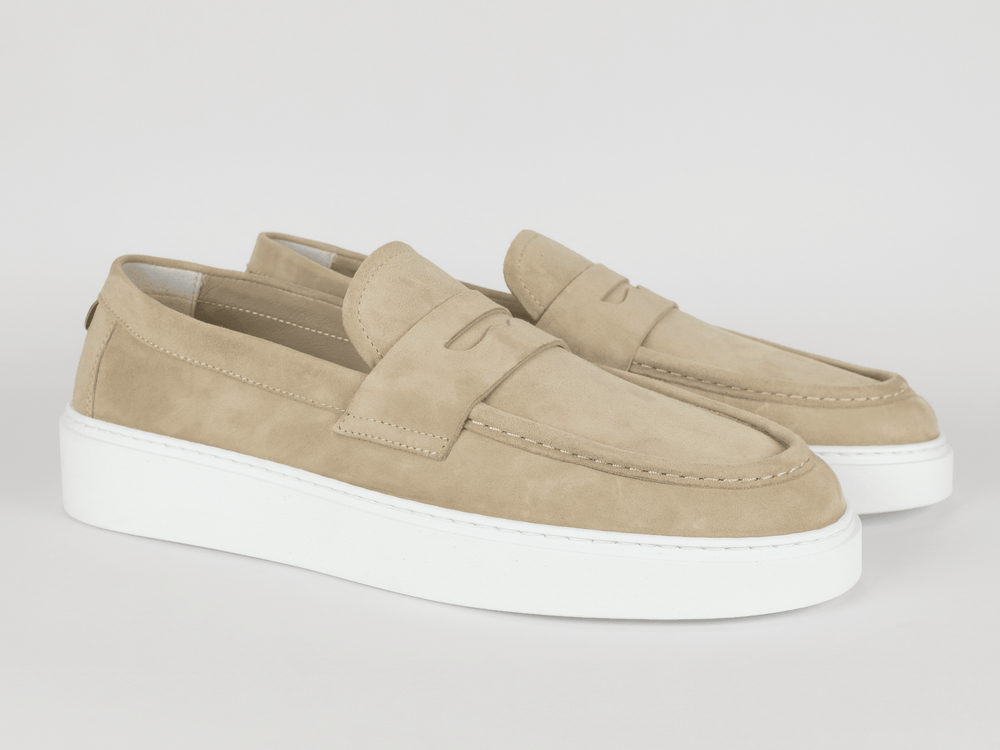 FABIANO RICCI - Loafer Suede Beige Sneakers Fabiano Ricci 