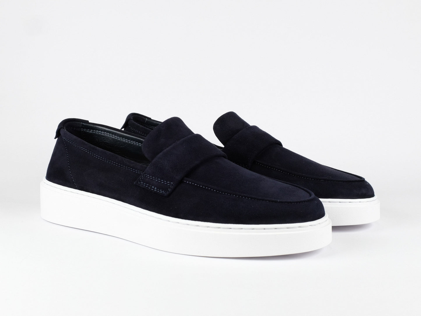 FABIANO RICCI - Loafer Suede Donkerblauw Sneakers Fabiano Ricci 