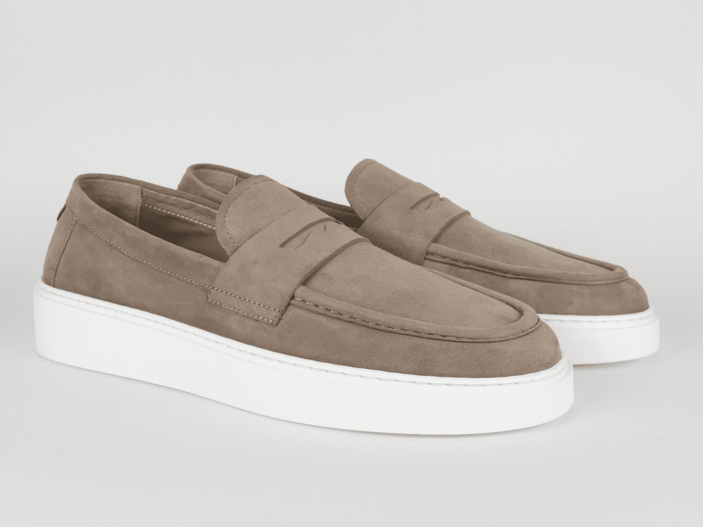 FABIANO RICCI - Loafer Suede Taupe Sneakers Fabiano Ricci 