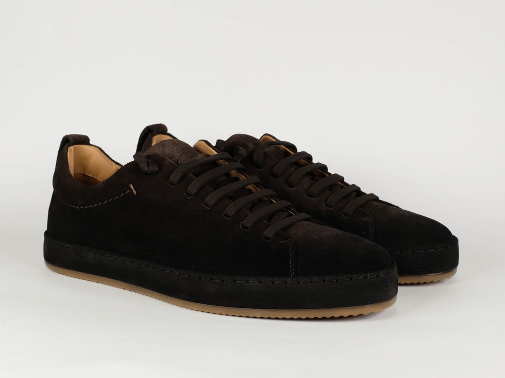 FABIANO RICCI - Sneaker Suède Donkerbruin Sneakers Fabiano Ricci 