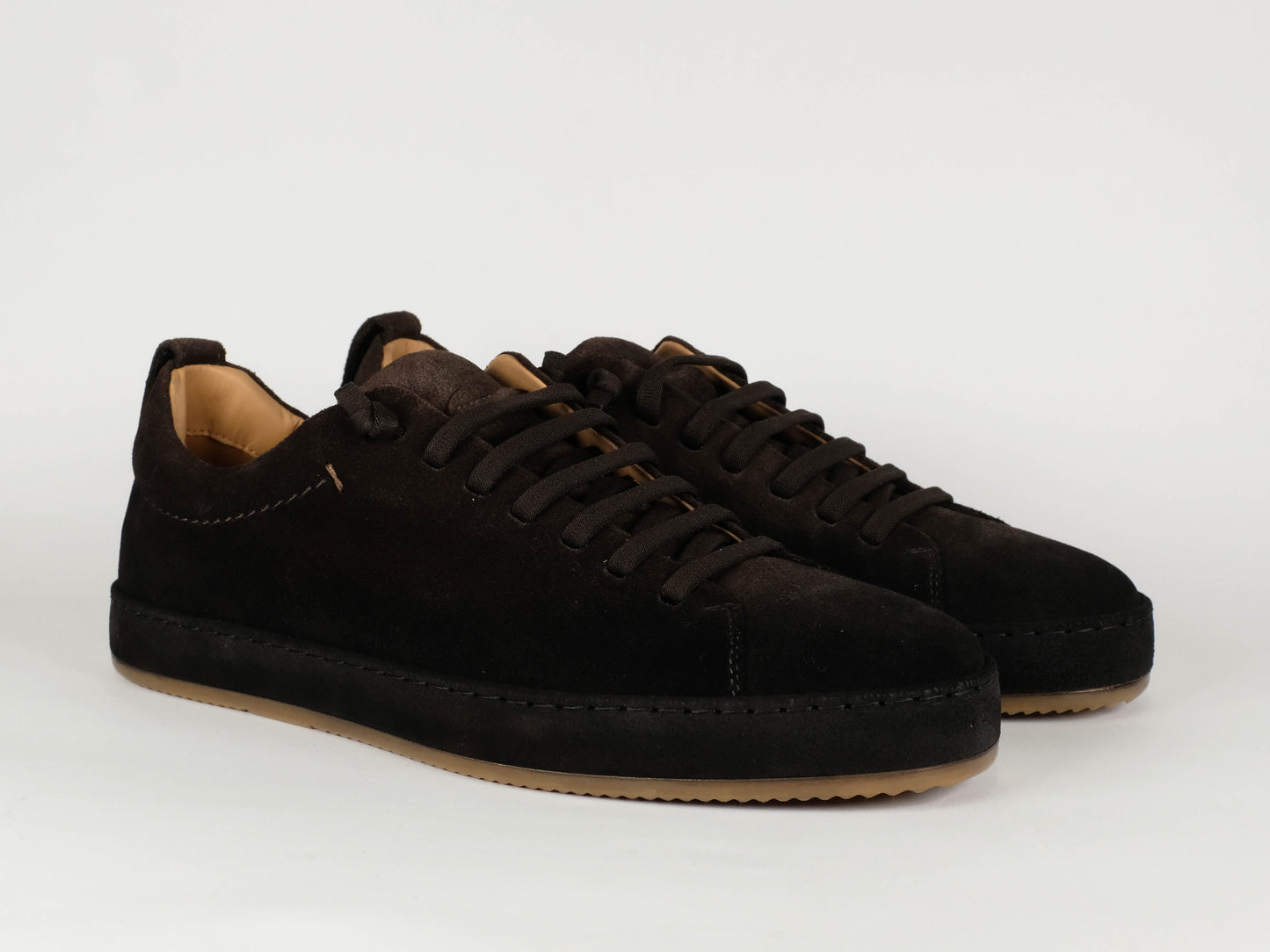 FABIANO RICCI - Sneaker Suède Donkerbruin Sneakers Fabiano Ricci 