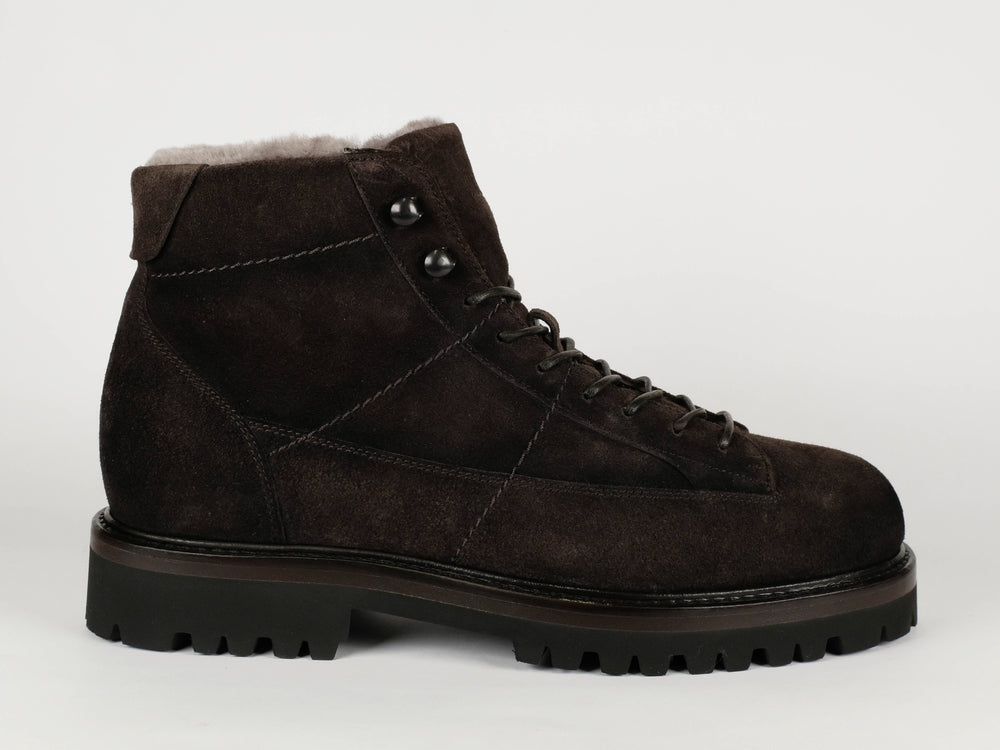 FABIANO RICCI - Winterboot Met Pels Suède Bruin Schoenen Fabiano Ricci 