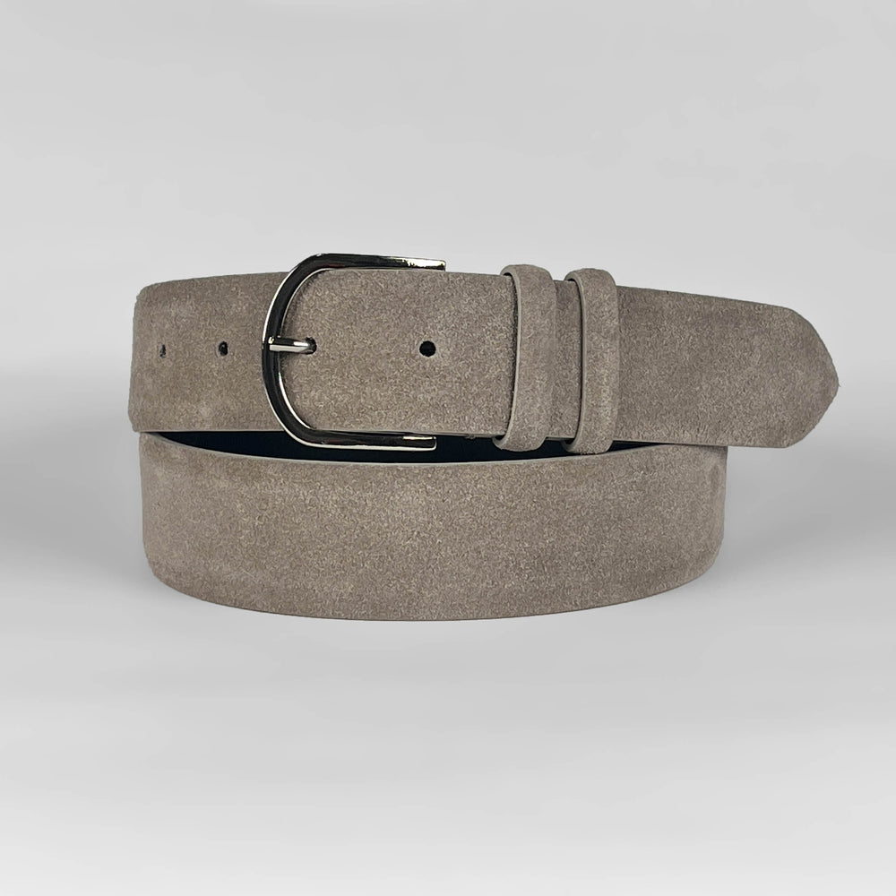 FABRIZIO MANCINI - Riem Suede Beige riemen Fabrizio Mancini 