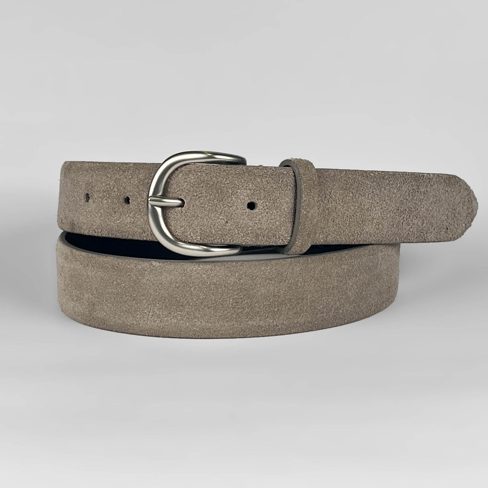 FABRIZIO MANCINI - Riem Suede Beige riemen Fabrizio Mancini 