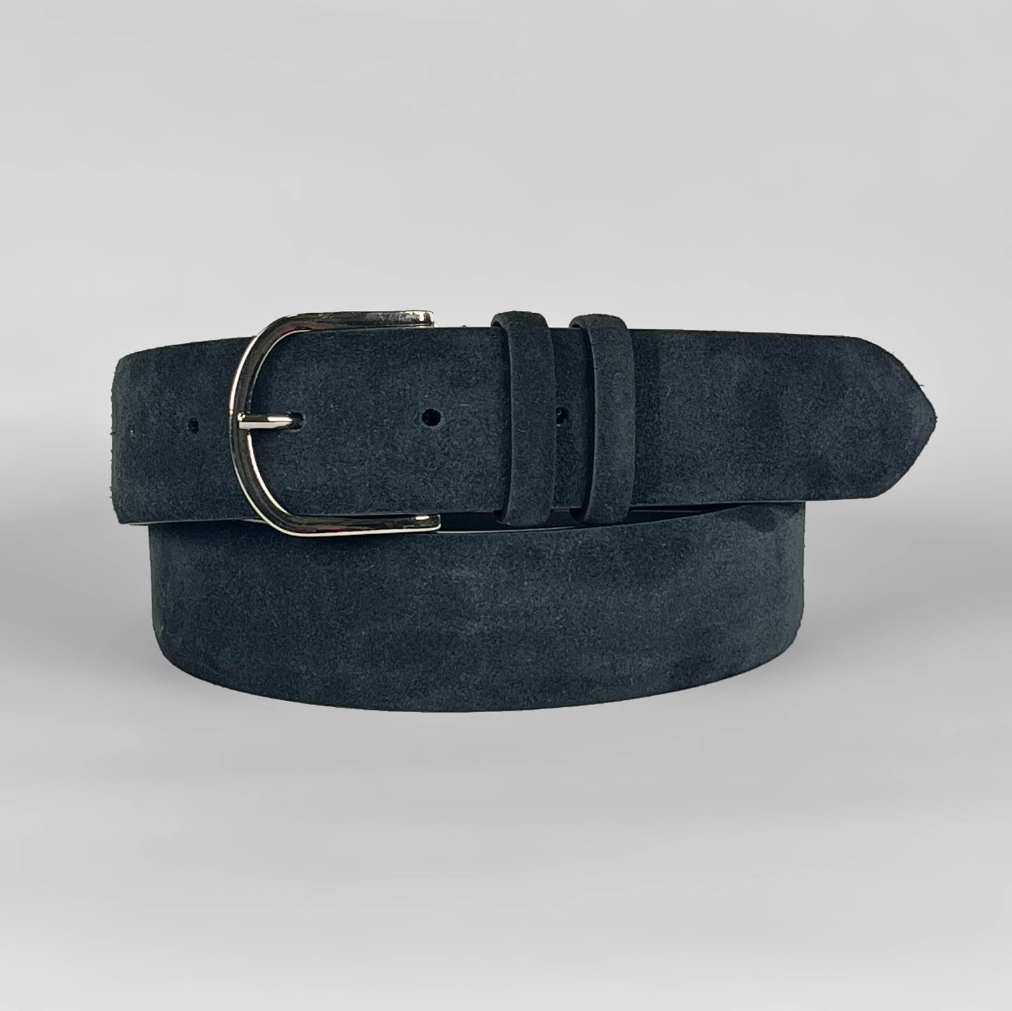 FABRIZIO MANCINI - Riem Suede Blauw riemen Fabrizio Mancini 