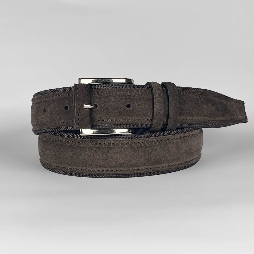 FABRIZIO MANCINI - Riem Suede/Tech Bruin riemen Fabrizio Mancini 