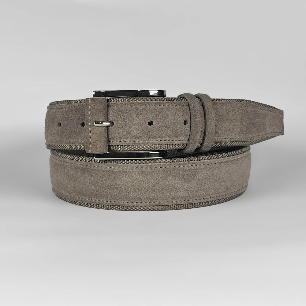 FABRIZIO MANCINI - Riem Suede/Tech Taupe riemen Fabrizio Mancini 