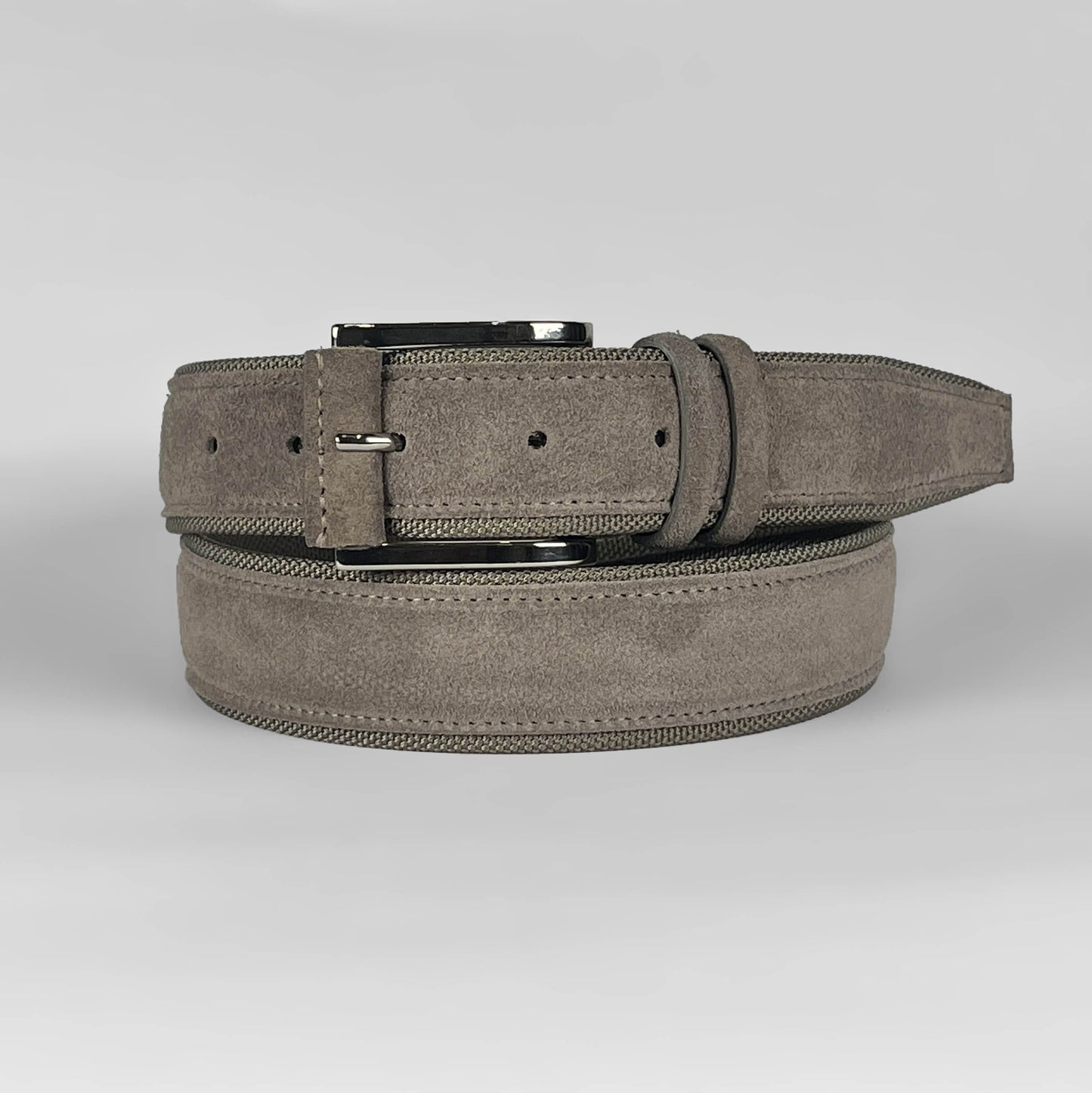 FABRIZIO MANCINI - Riem Suede/Tech Taupe riemen Fabrizio Mancini 