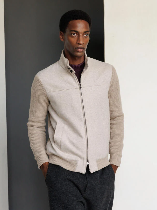 
                  
                    FERRANTE - Jacket in merino blend | Beige Jassen Ferrante 
                  
                