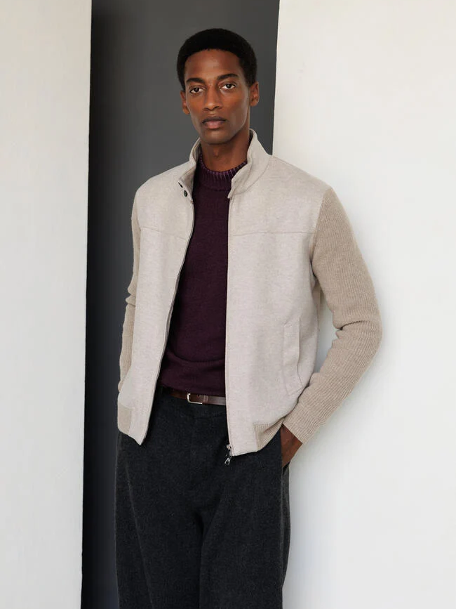 
                  
                    FERRANTE - Jacket in merino blend | Beige Jassen Ferrante 
                  
                