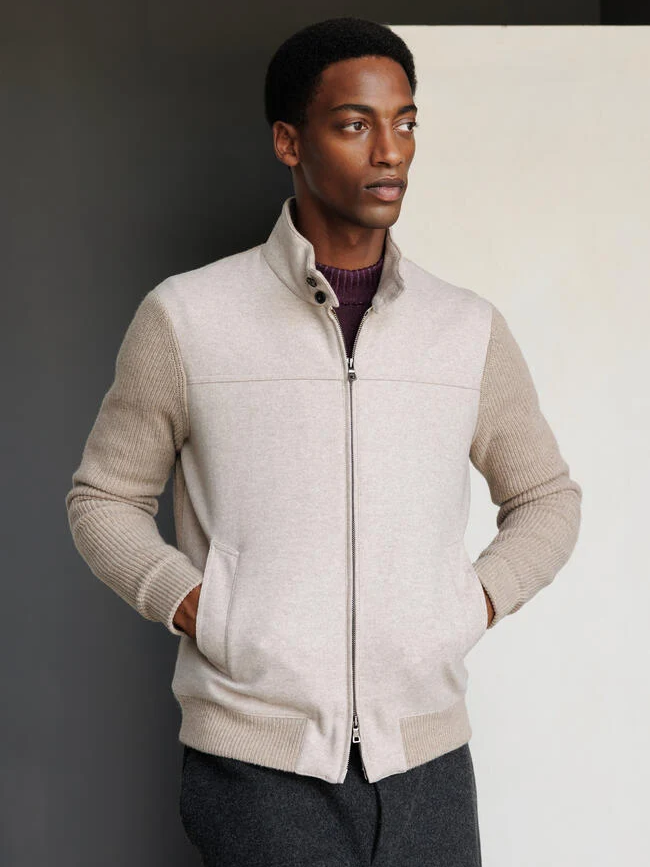 
                  
                    FERRANTE - Jacket in merino blend | Beige Jassen Ferrante 
                  
                