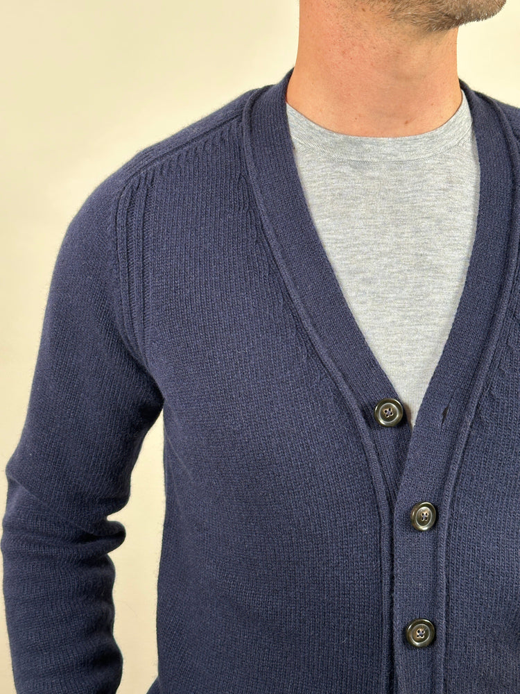 FERRANTE - New Wool Cardigan Navy Truien Ferrante 