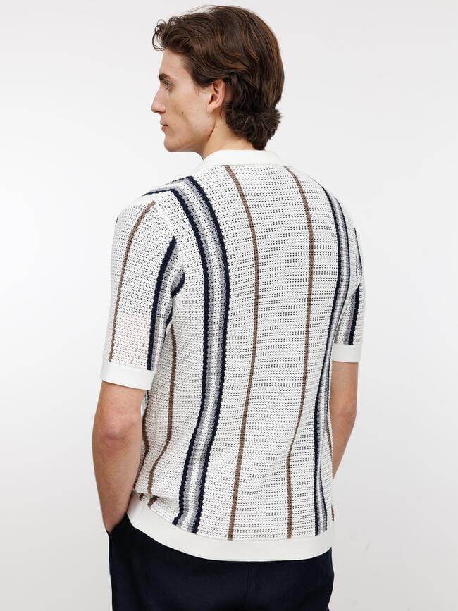 
                  
                    FERRANTE - Polo Doorknoopt Wit Polo's Ferrante 
                  
                