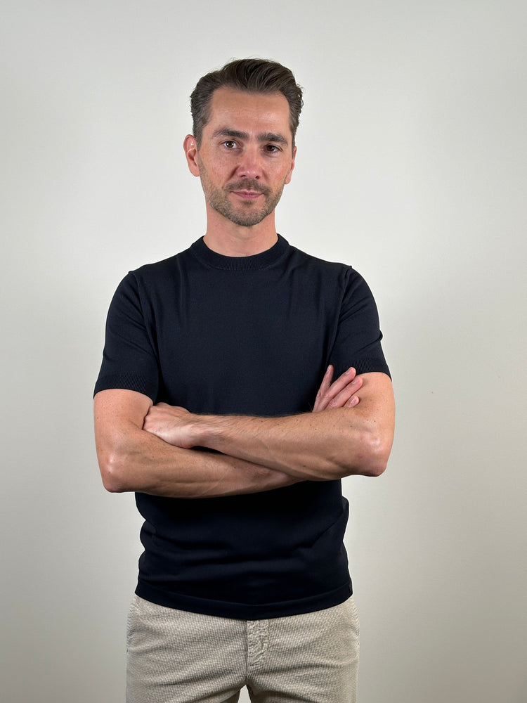 GENTI - Cool Dry T-Shirt Blauw T-shirts Genti 