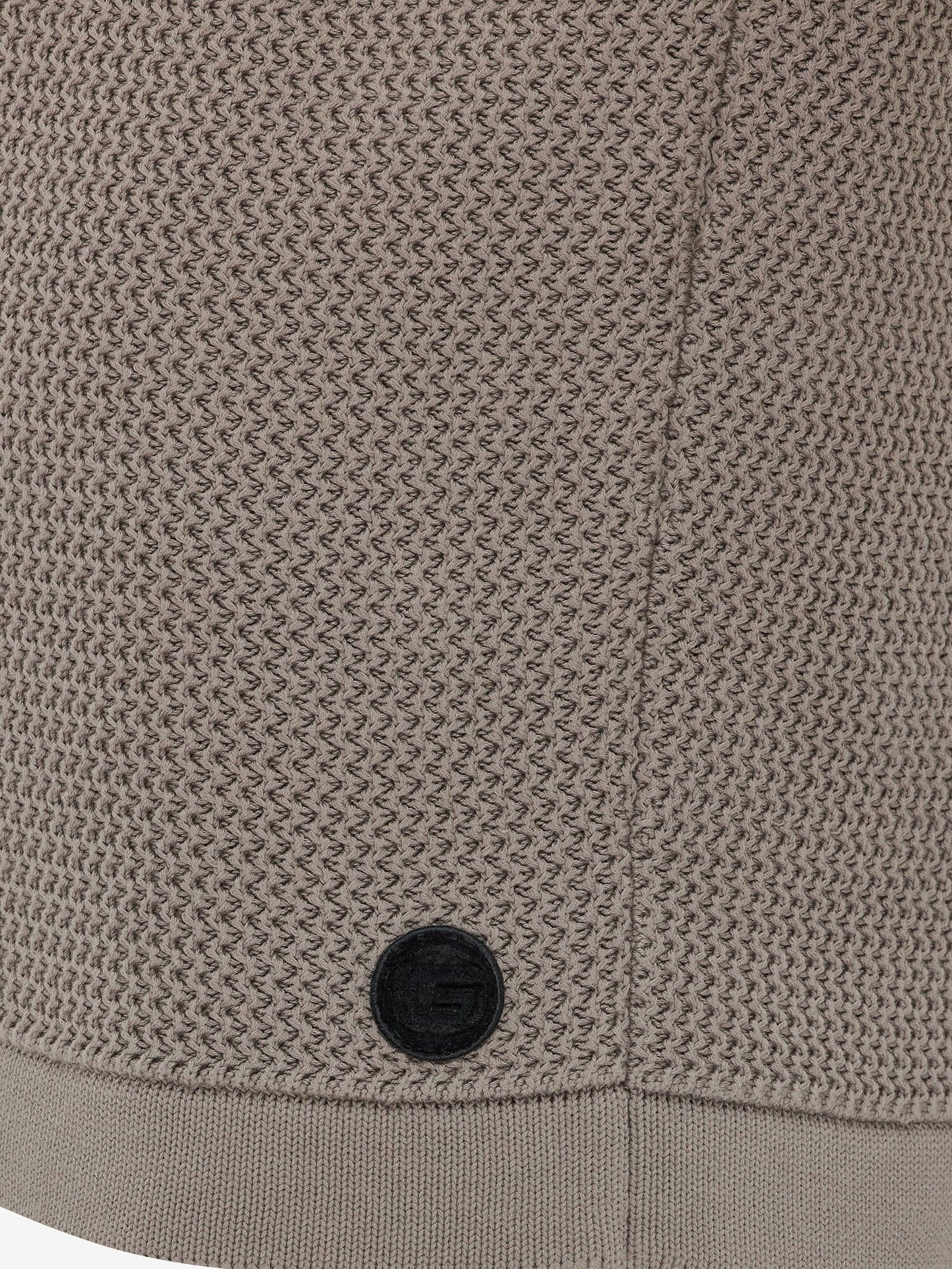 
                  
                    GENTI - Heavy Knit Polo Shirt Taupe Polo's Genti 
                  
                