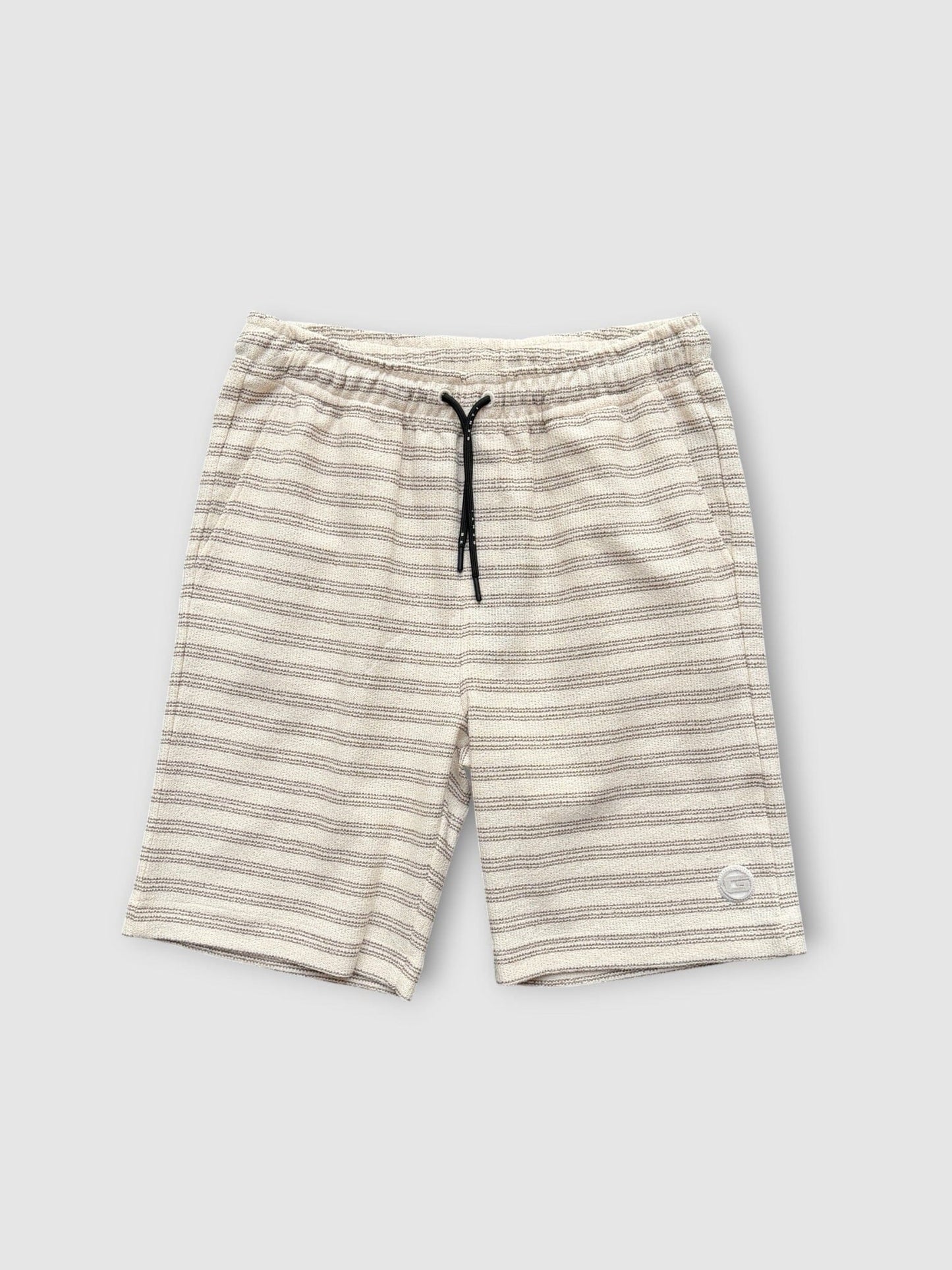 GENTI - Summerset Gestreepte Korte Broek Beige Shorts Genti 