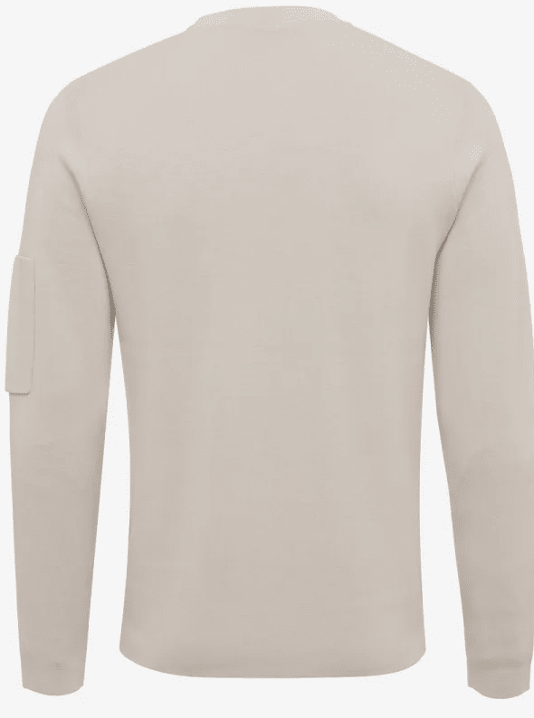 GENTI - Trui Cool Dry Pocket Lichtbeige Truien Genti 