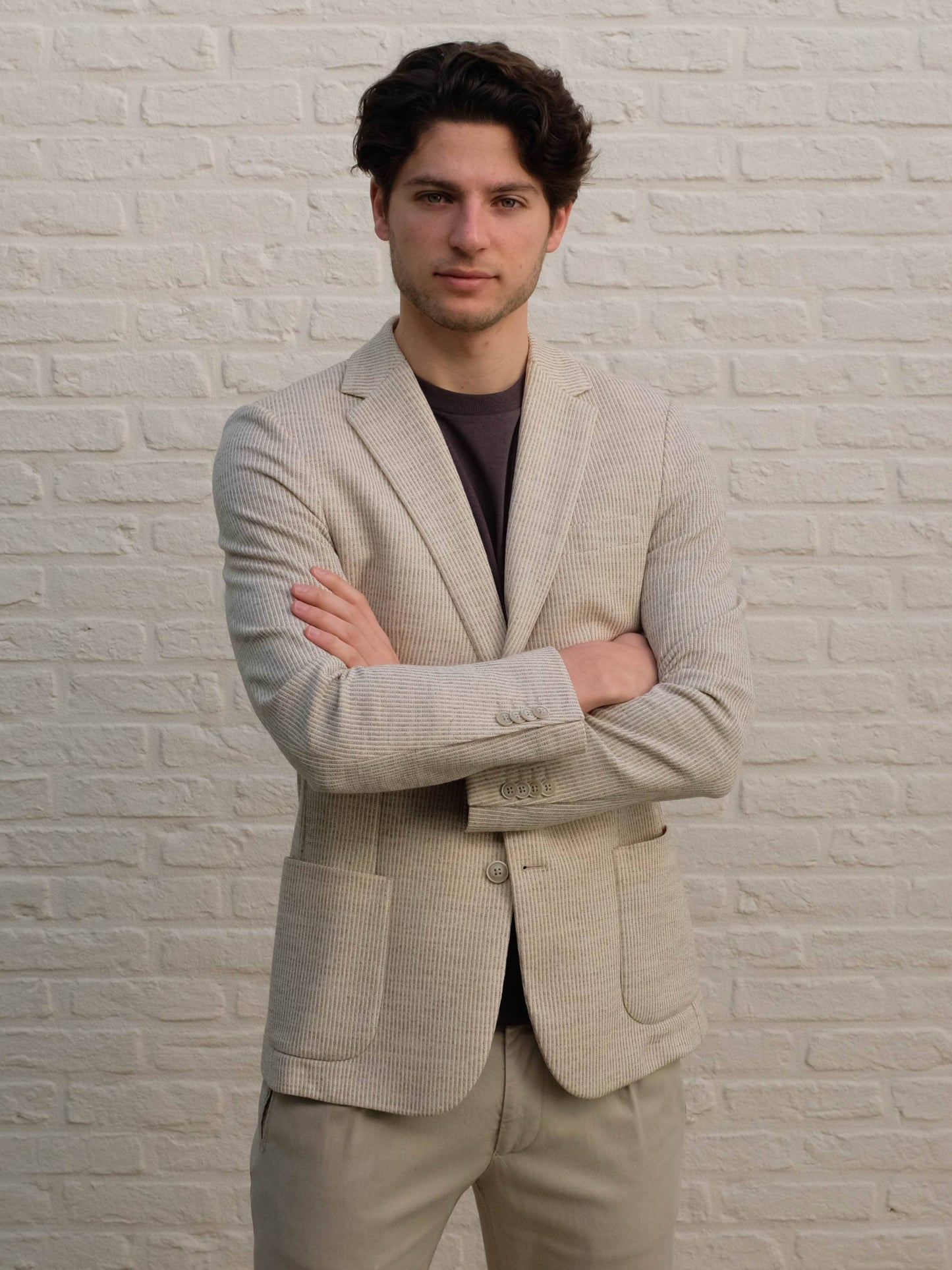 
                  
                    GENTILUOMO - Bergomi Blazer Stretch Beige Blazers & kostuums Gentiluomo 
                  
                