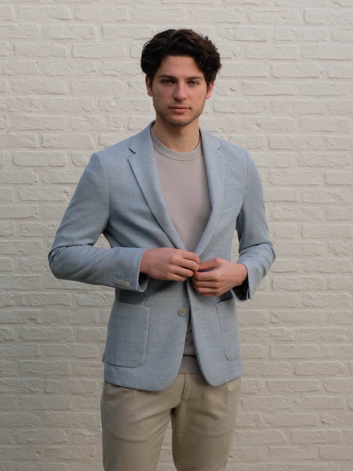 
                  
                    GENTILUOMO - Bergomi Blazer Stretch Lichtblauw Blazers & kostuums Gentiluomo 
                  
                