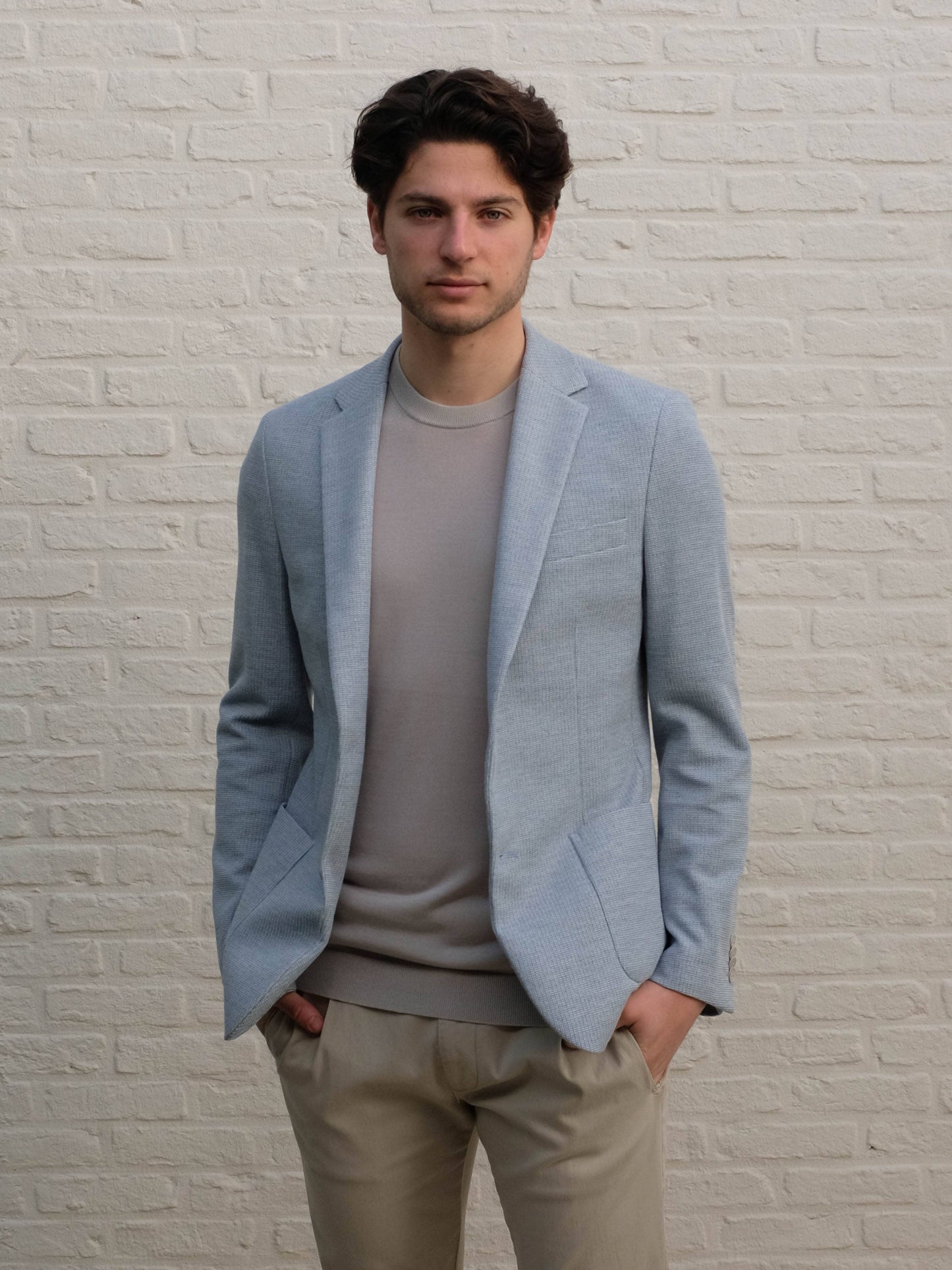 
                  
                    GENTILUOMO - Bergomi Blazer Stretch Lichtblauw Blazers & kostuums Gentiluomo 
                  
                