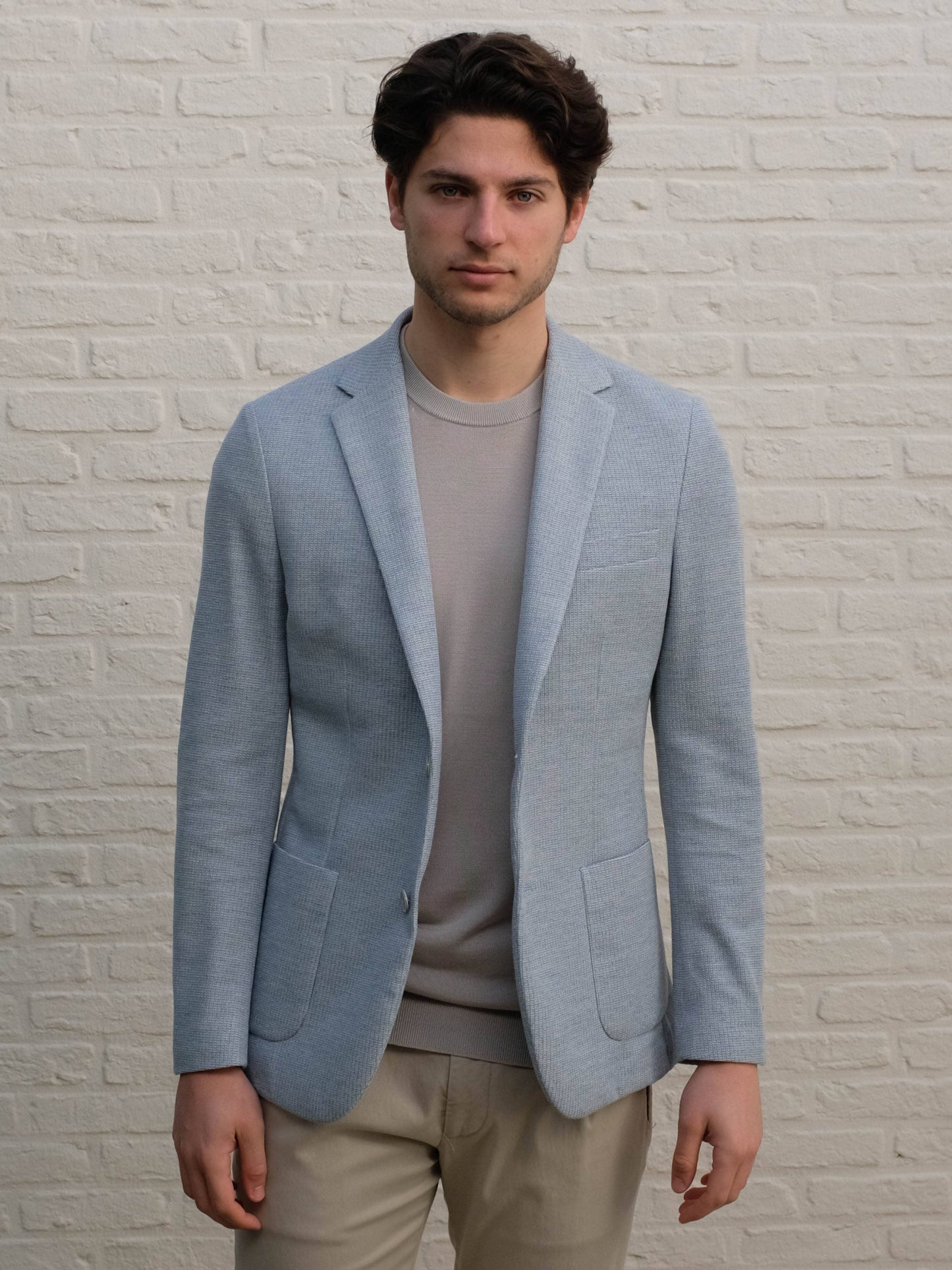 GENTILUOMO - Bergomi Blazer Stretch Lichtblauw Blazers & kostuums Gentiluomo 