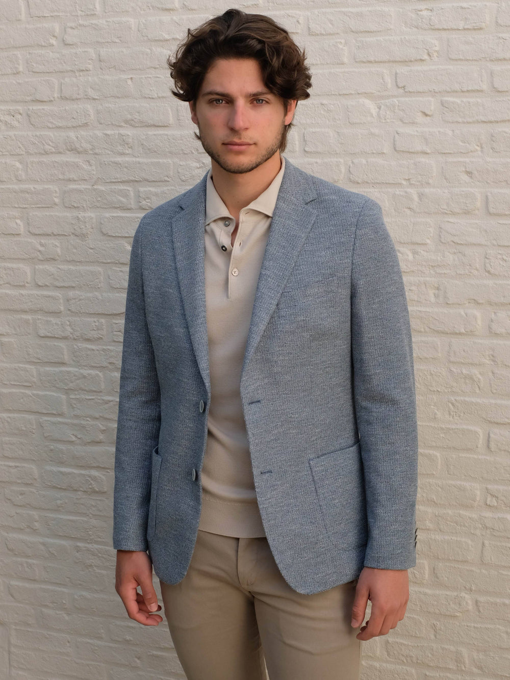 GENTILUOMO - Blazer Bergomi Stretch Blauw Blazers & kostuums Gentiluomo 