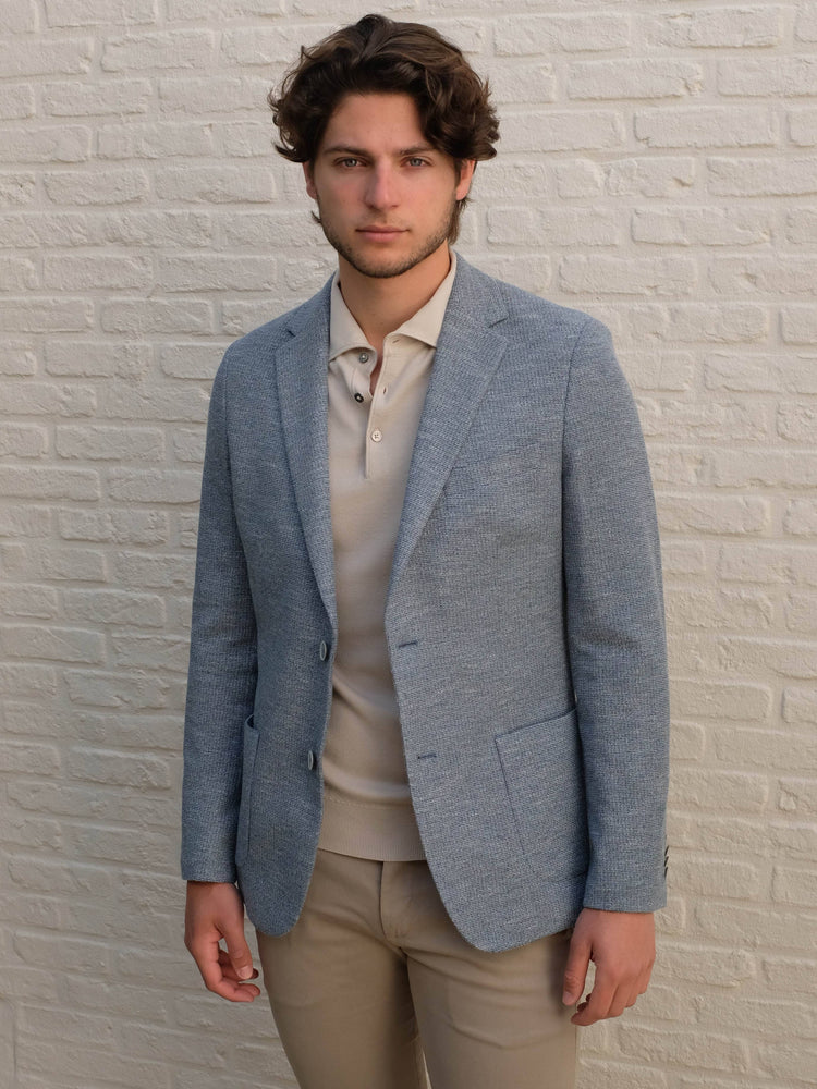 GENTILUOMO - Blazer Bergomi Stretch Blauw Blazers & kostuums Gentiluomo 