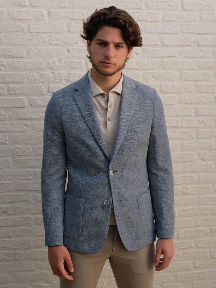 GENTILUOMO - Blazer Bergomi Stretch Blauw Blazers & kostuums Gentiluomo 