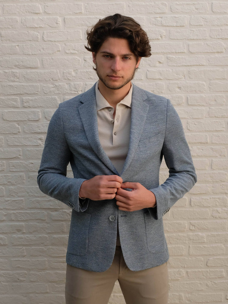 
                  
                    GENTILUOMO - Blazer Bergomi Stretch Blauw Blazers & kostuums Gentiluomo 
                  
                