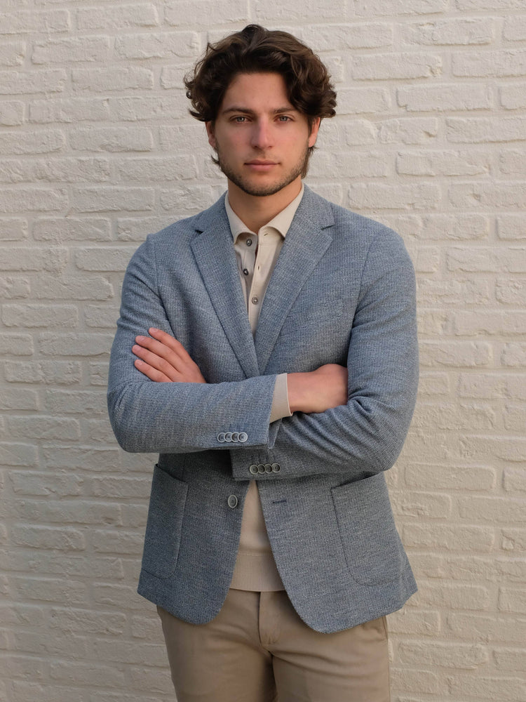 
                  
                    GENTILUOMO - Blazer Bergomi Stretch Blauw Blazers & kostuums Gentiluomo 
                  
                