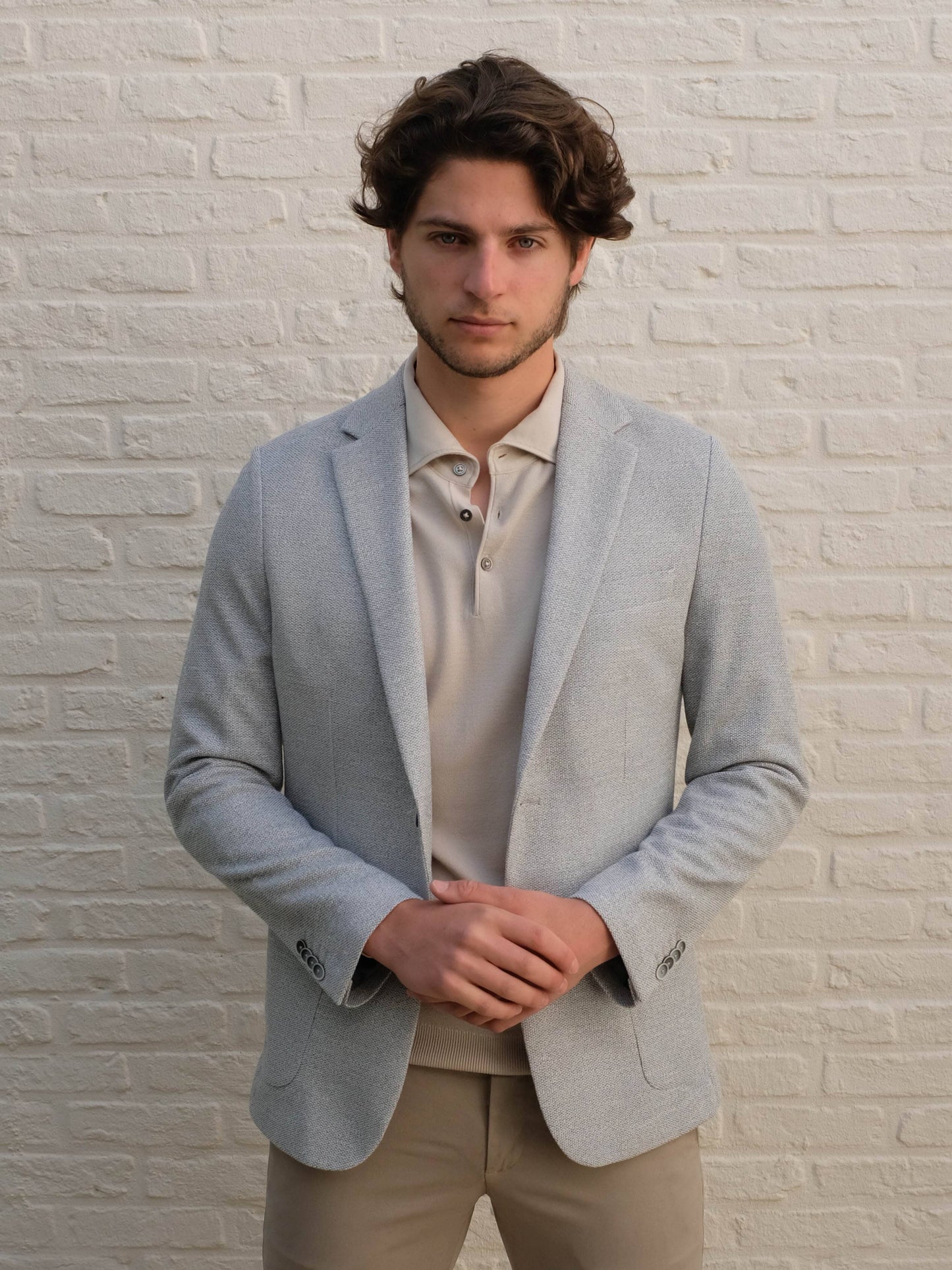 
                  
                    GENTILUOMO - Blazer Bergomi Stretch Grijs Blazers & kostuums Gentiluomo 
                  
                