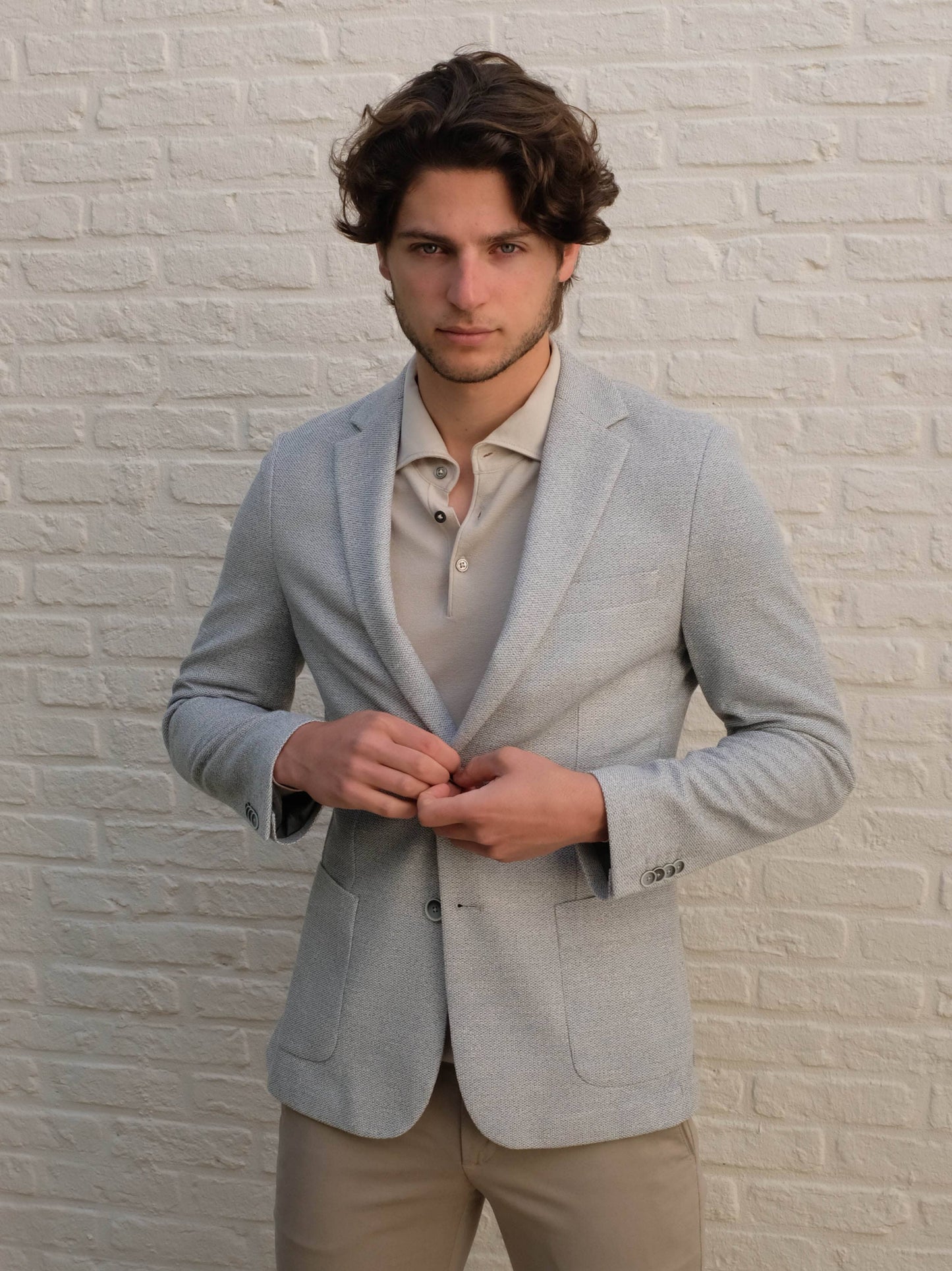 
                  
                    GENTILUOMO - Blazer Bergomi Stretch Grijs Blazers & kostuums Gentiluomo 
                  
                