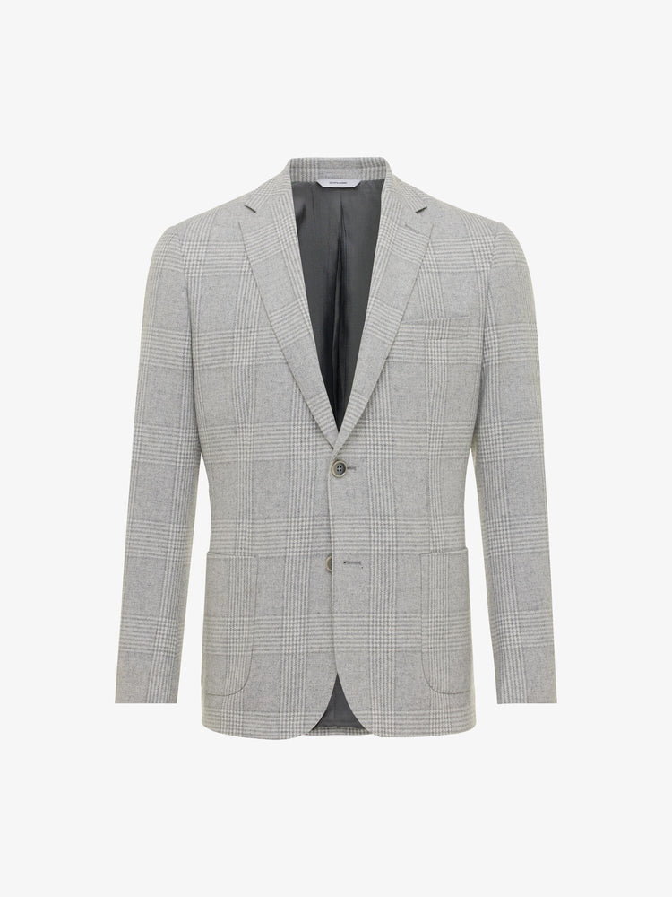 GENTILUOMO - Blazer Wol Geruit Lichtgrijs Blazers & kostuums Gentiluomo 
