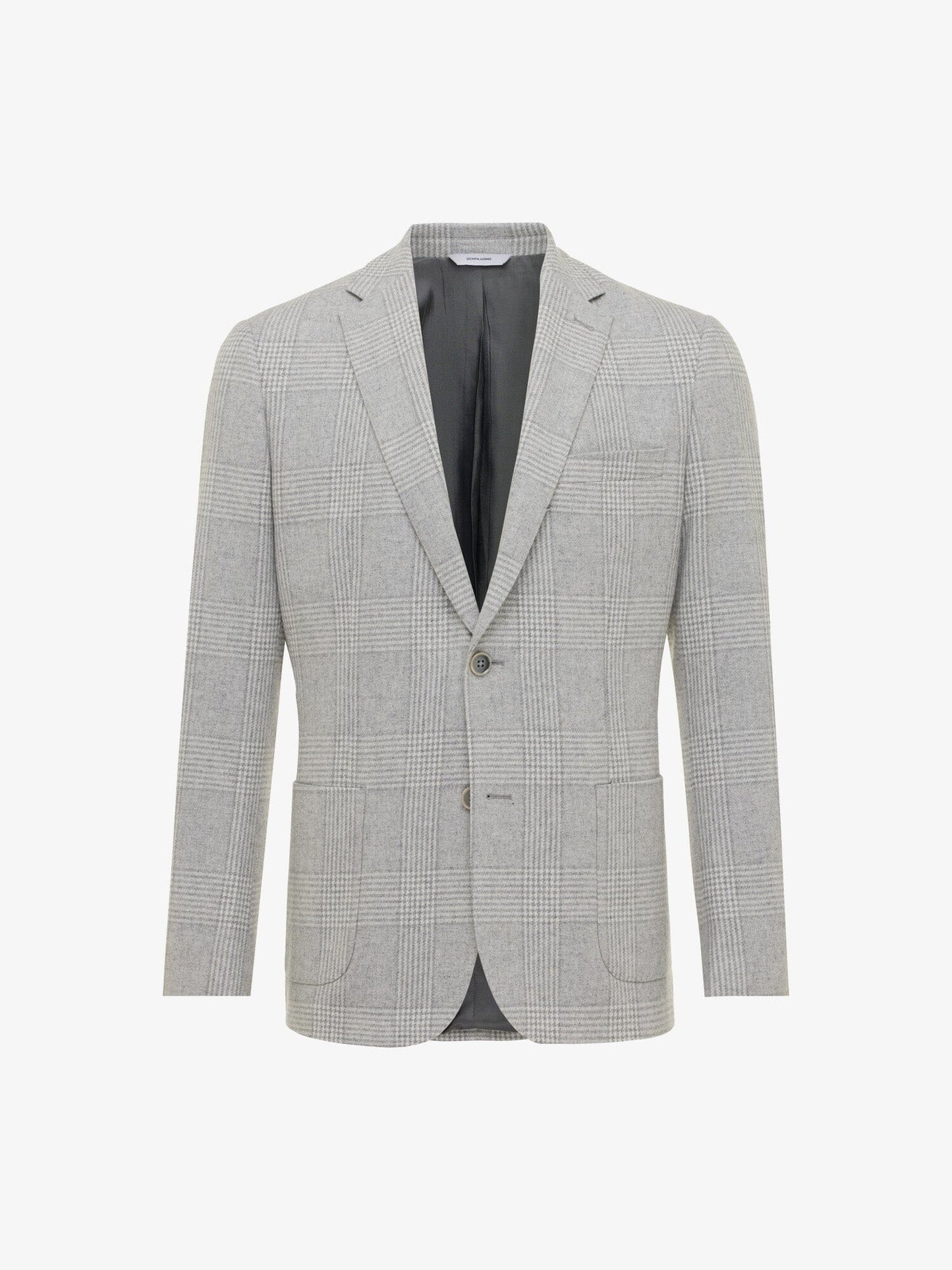 GENTILUOMO - Blazer Wol Geruit Lichtgrijs Blazers & kostuums Gentiluomo 