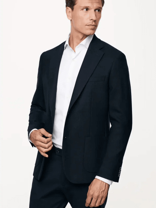 GENTILUOMO - Blazer Wol Stretch Donkerblauw Blazers & kostuums Gentiluomo 