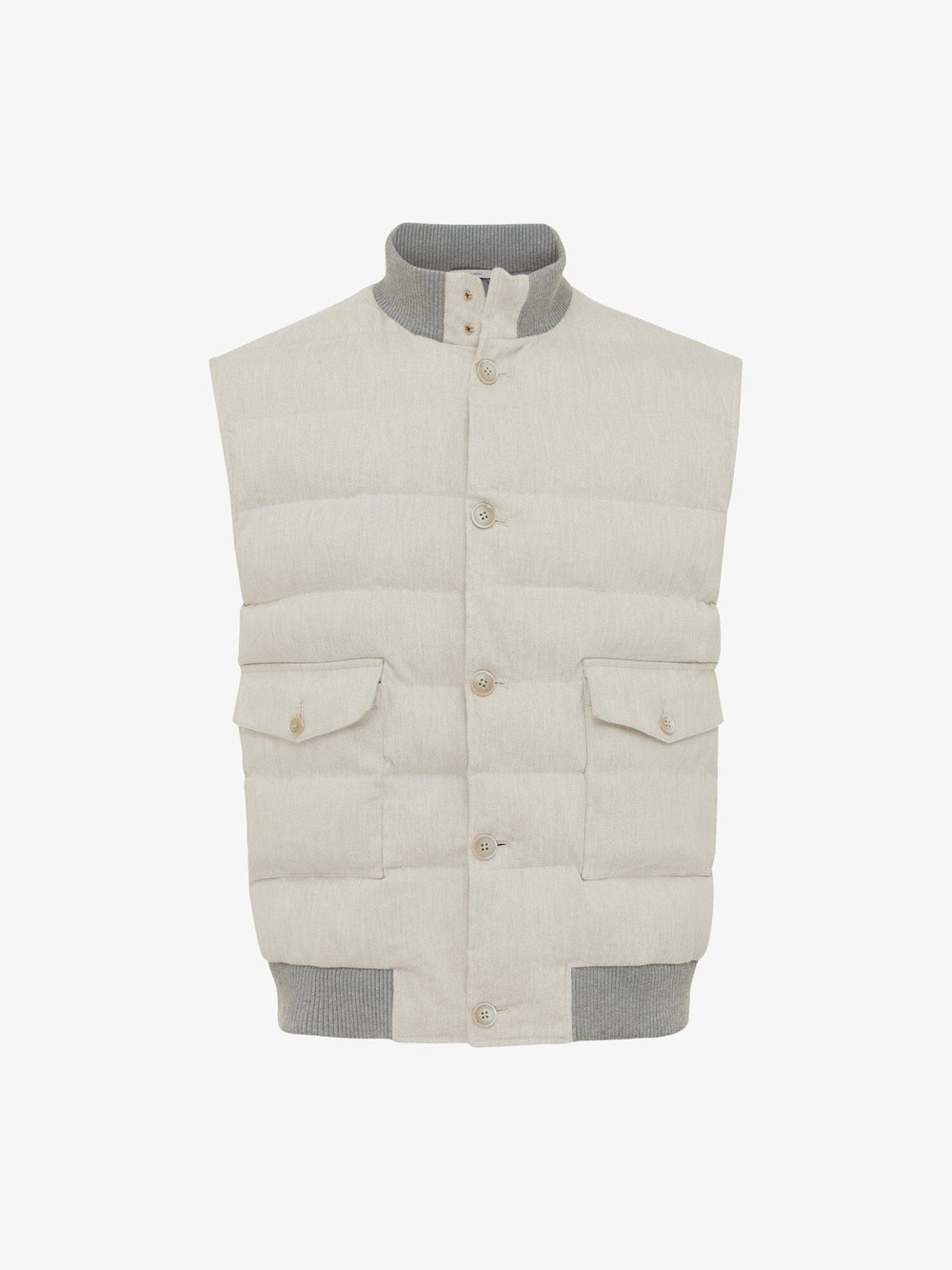 GENTILUOMO - Bodywarmer Beige/Grijs Jassen Gentiluomo 