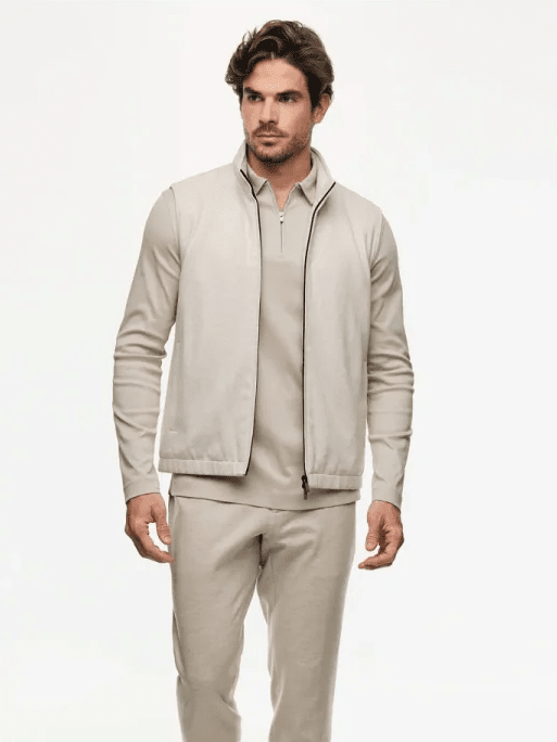 GENTILUOMO - Bodywarmer Stretch Beige Jassen Gentiluomo 