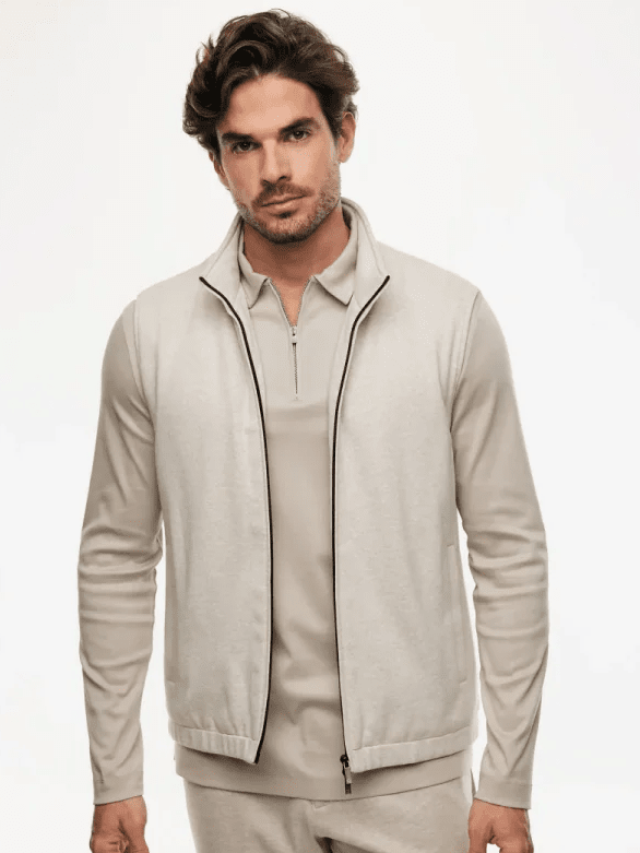 GENTILUOMO - Bodywarmer Stretch Beige Jassen Gentiluomo 