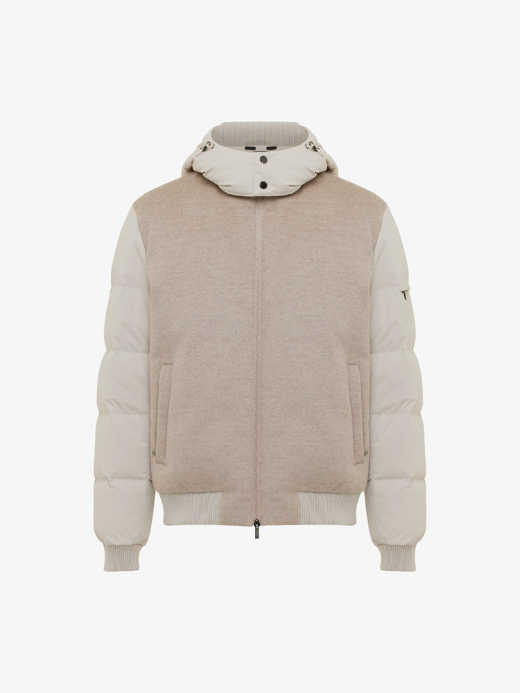 GENTILUOMO - Bomber Jacket Wool Beige Jassen Gentiluomo 